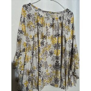 NWT Fever Women's Floral Peasant Top Size S